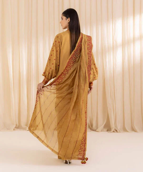 3 Piece - Embroidered Karandi Suit