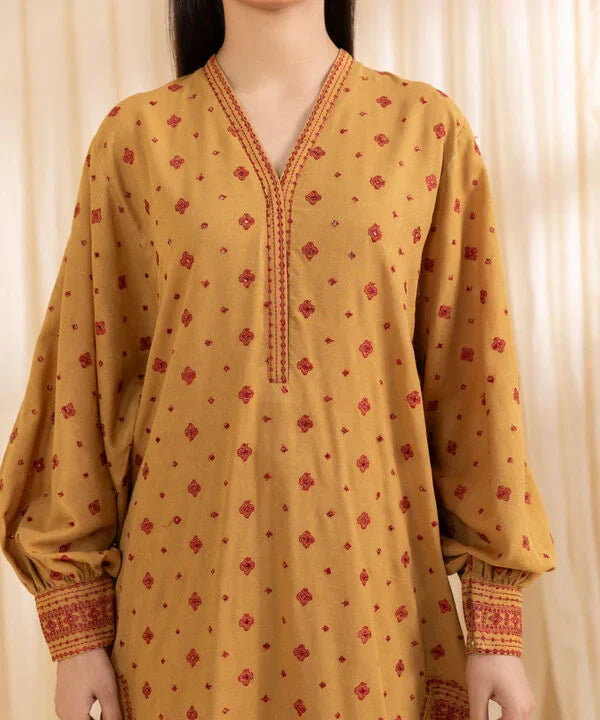 3 Piece - Embroidered Karandi Suit