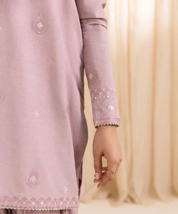 3 Piece - Embroidered Karandi Suit