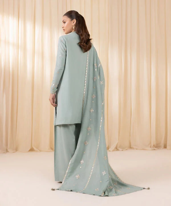 3 Piece - Embroidered Karandi Suit