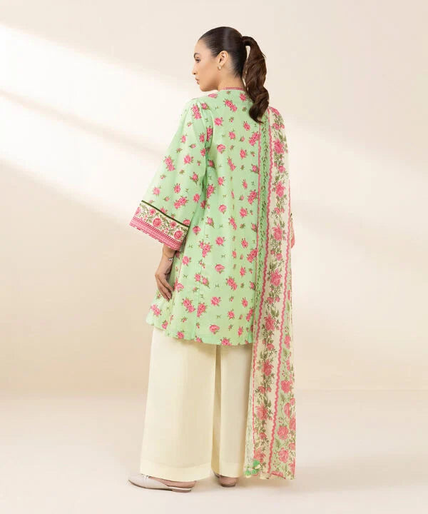 2 Piece - Printed Cotton Suit