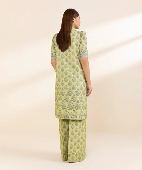 2 Piece - Printed Cotton Suit