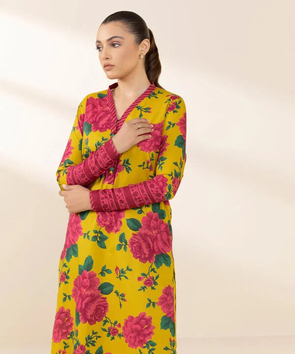 2 Piece - Printed Cotton Viscose Suit