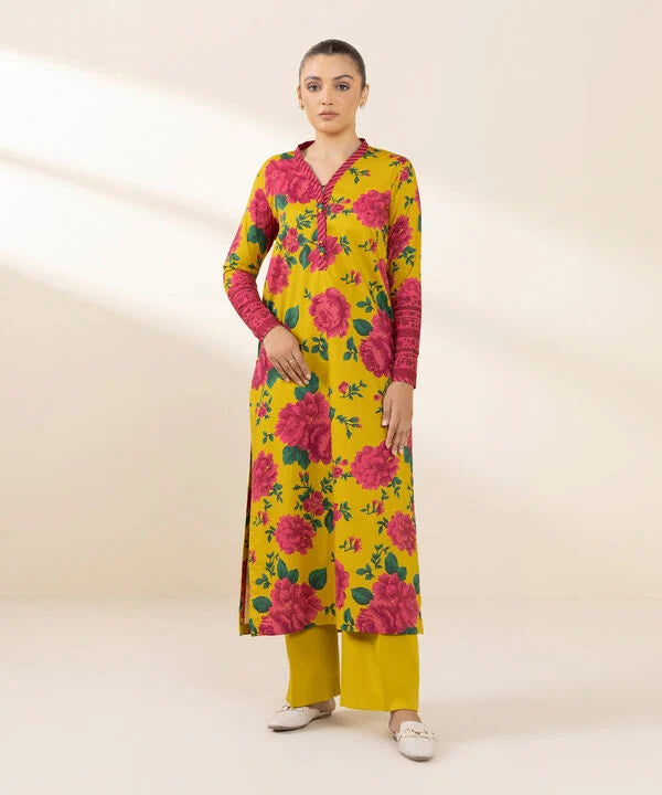 2 Piece - Printed Cotton Viscose Suit