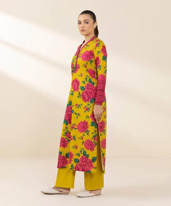 2 Piece - Printed Cotton Viscose Suit