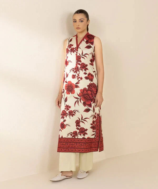 2 Piece - Printed Cotton Viscose Suit