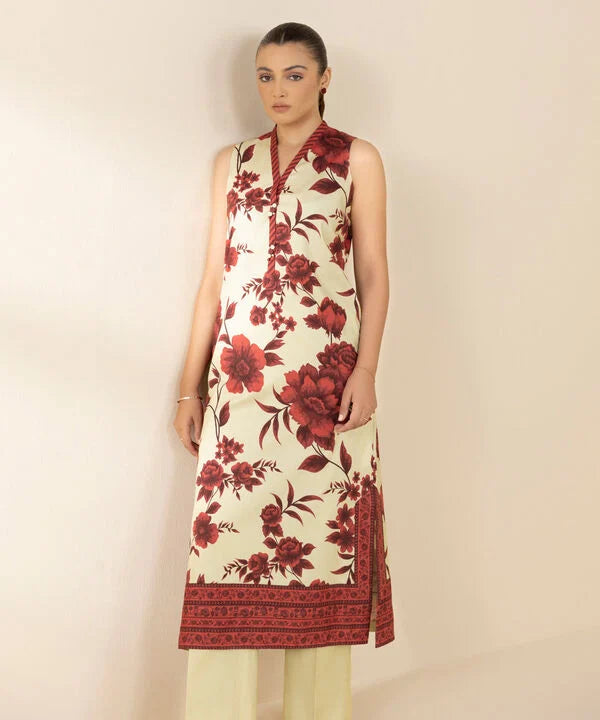 2 Piece - Printed Cotton Viscose Suit