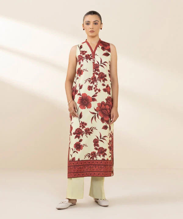 2 Piece - Printed Cotton Viscose Suit