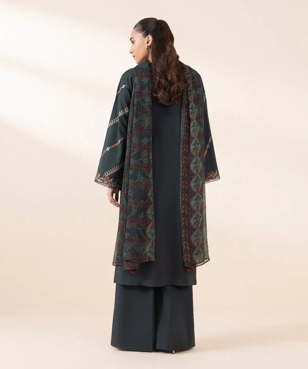 2 Piece - Embroidered Cotton Viscose Suit