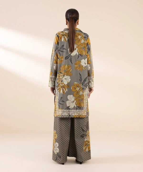 2 Piece - Printed Linen Suit