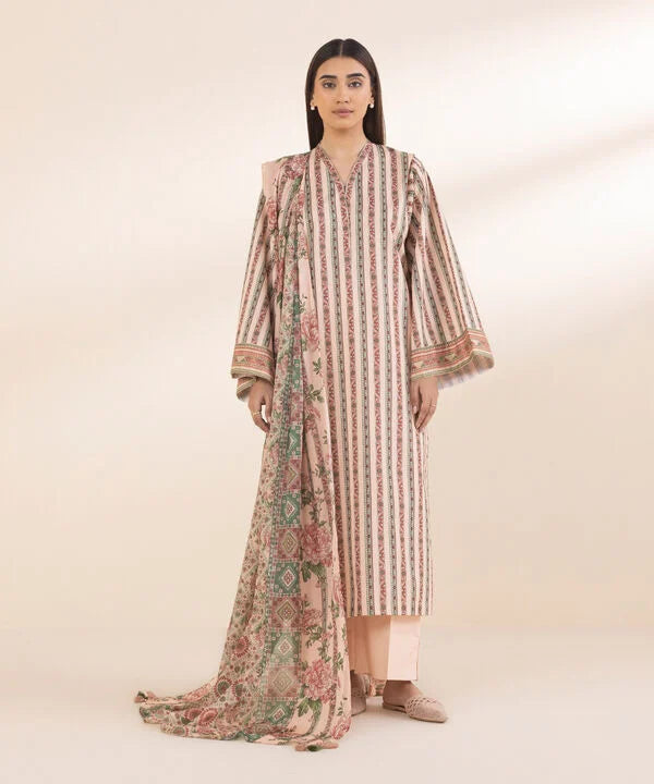 3 Piece - Printed Lawn Suit