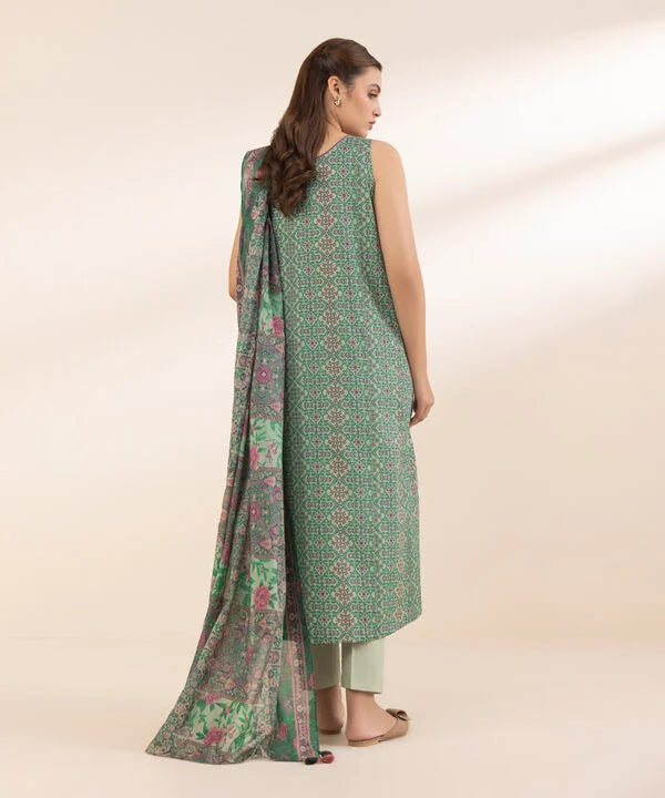 3 Piece - Printed Lawn Suit