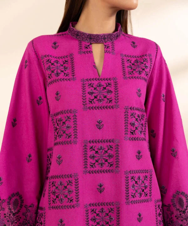 3 Piece - Embroidered Karandi Suit