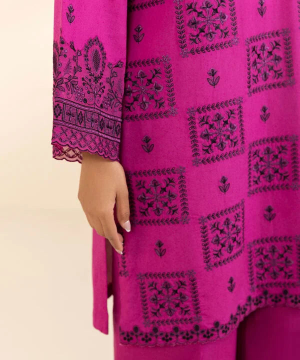 3 Piece - Embroidered Karandi Suit