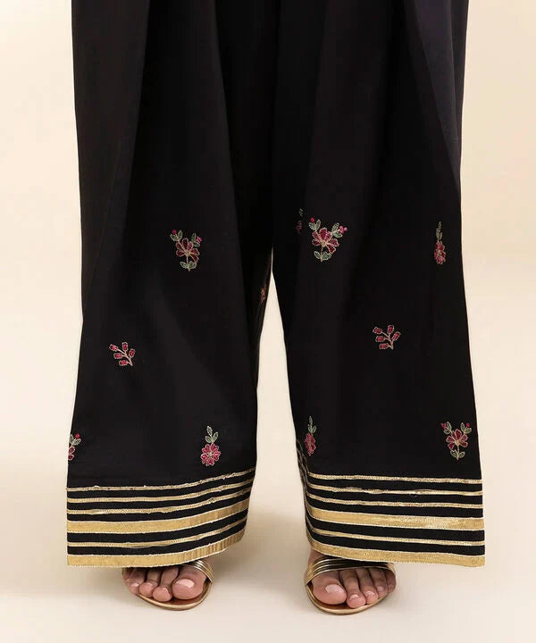 3 Piece - Embroidered Cotton Suit