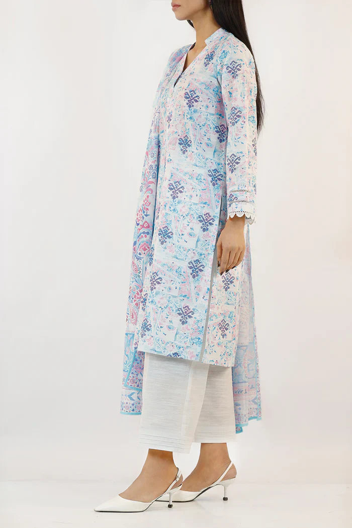 Unstitched Printed Cotton Khaddar 2-Piece Set (Shirt & Trouser)