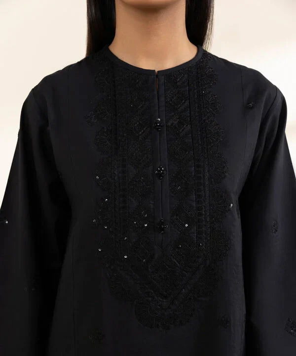 3 Piece - Embroidered Cotton Viscose Suit