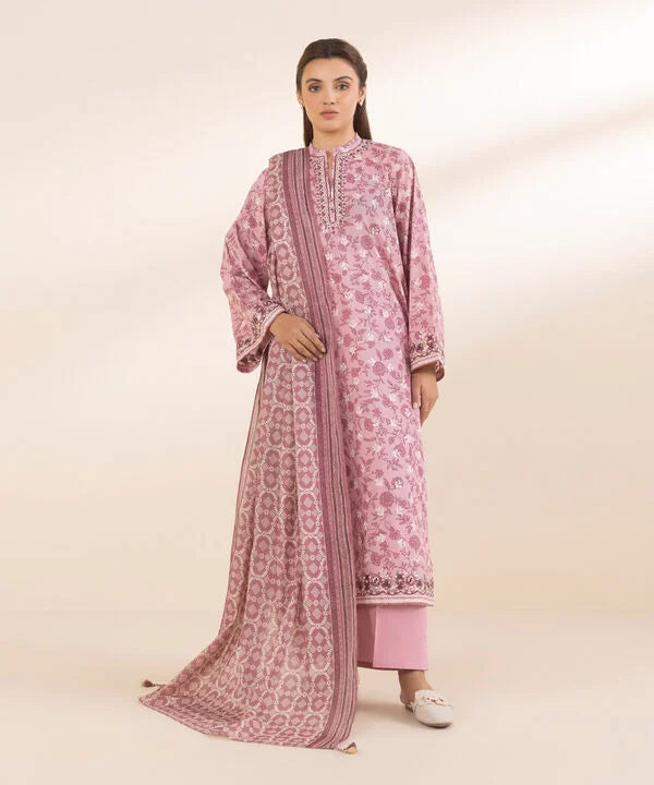 3 Piece - Embroidered Lawn Suit