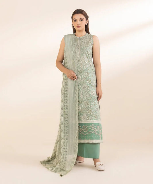 3 Piece - Embroidered Lawn Suit