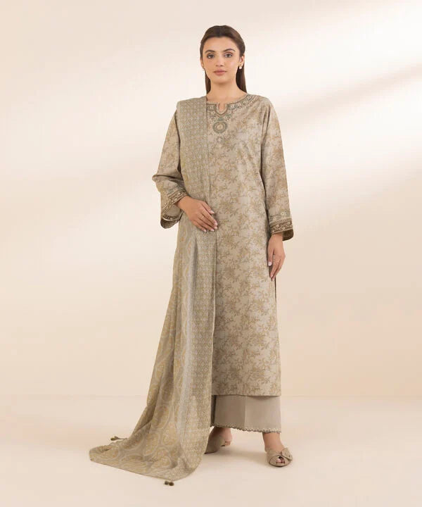 3 Piece - Embroidered Lawn Suit