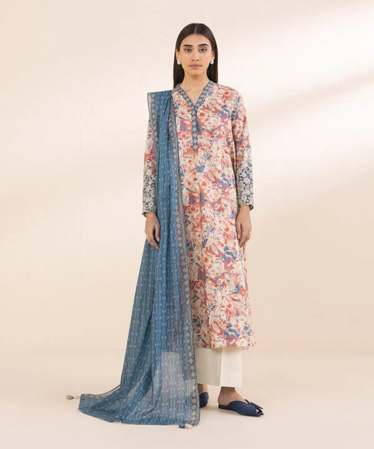 3 Piece - Embroidered Lawn Suit