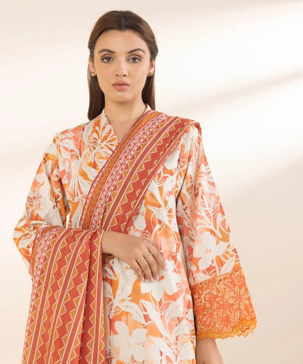 3 Piece - Embroidered Lawn Suit