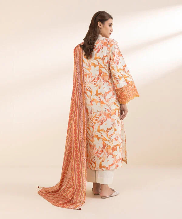 3 Piece - Embroidered Lawn Suit