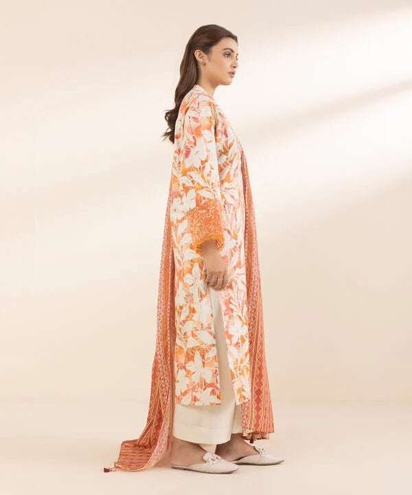 3 Piece - Embroidered Lawn Suit