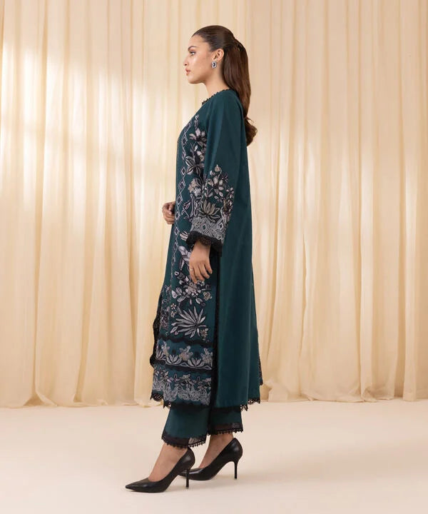 3 Piece - Embroidered Karandi Suit