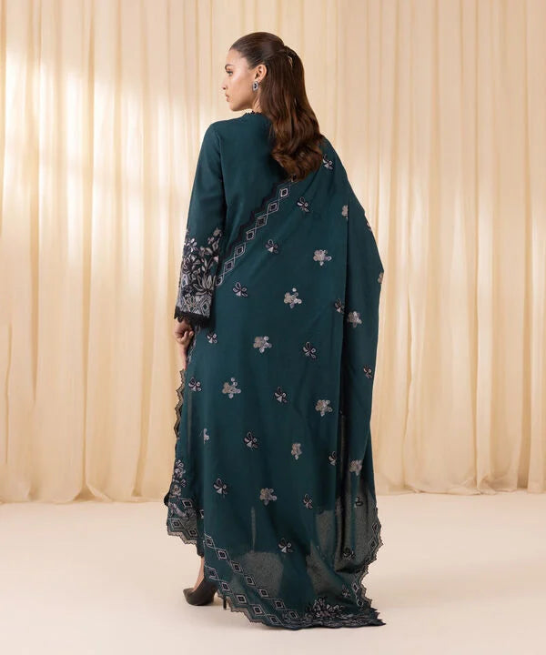 3 Piece - Embroidered Karandi Suit