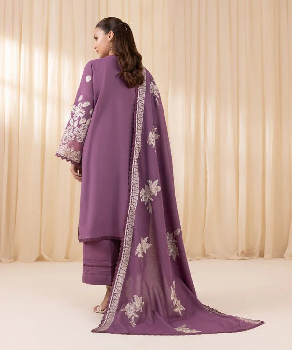 3 Piece - Embroidered Karandi Suit