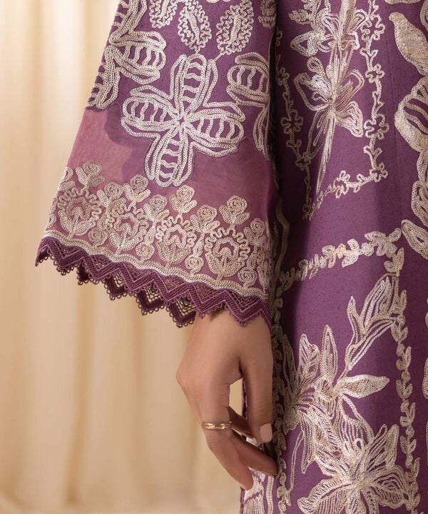 3 Piece - Embroidered Karandi Suit