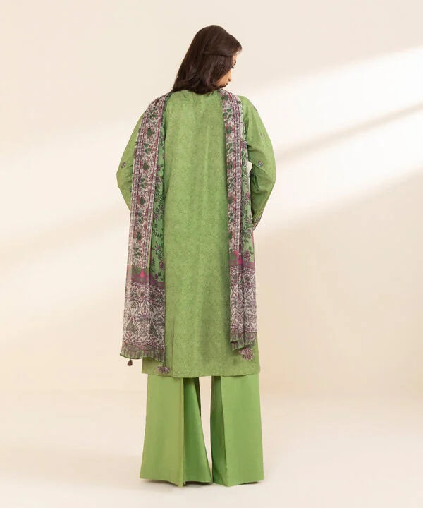 3 Piece - Embroidered Jacquard Suit